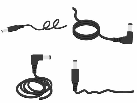 DC Power Cable Connector Illustration