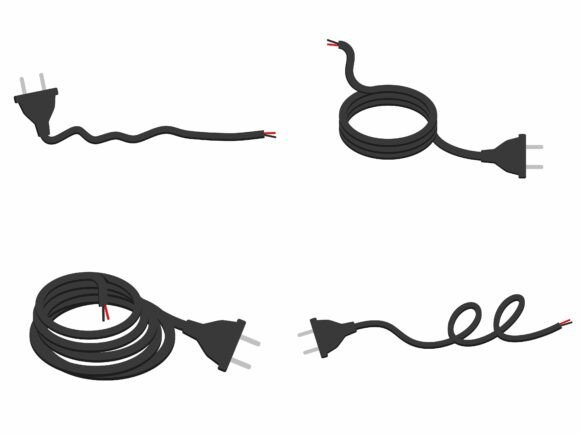 Electric Plug Cord Illustration