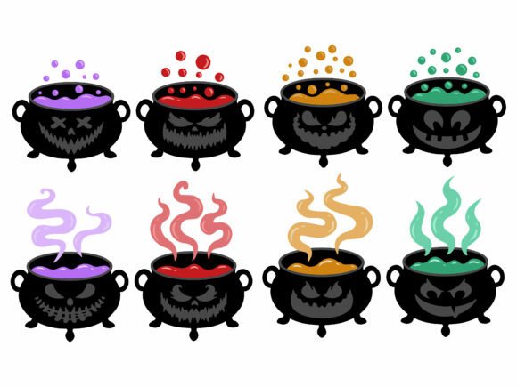 Halloween Witch Cauldron Potion