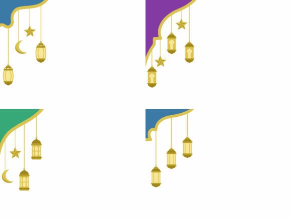 Islamic Corner Border Background