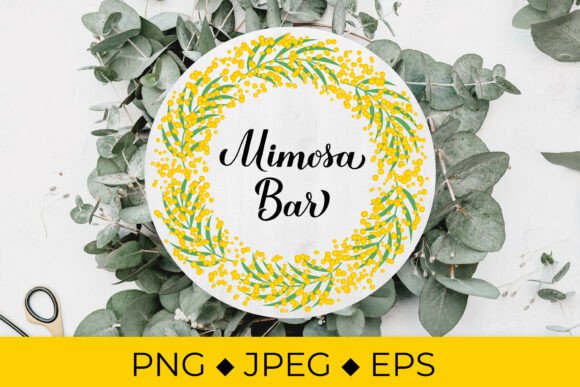 Mimosa Bar Sublimation. Wedding Bar Sign