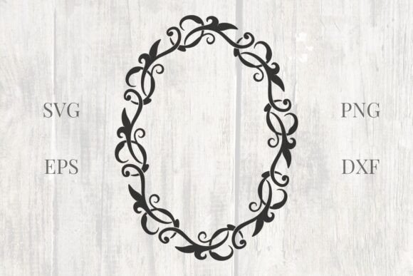 Vintage Branches Wedding Frame SVG