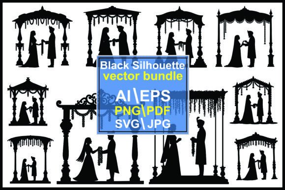 Wedding Ceremony Silhouettes Ornate Mand